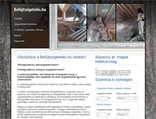 Tablet Screenshot of befujtszigeteles.hu